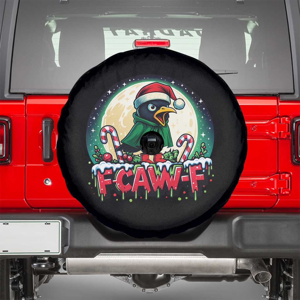 Funny F Caw F Raven Joke Spare Tire Cover Holiday Gift TS12 Black Print Your Wear