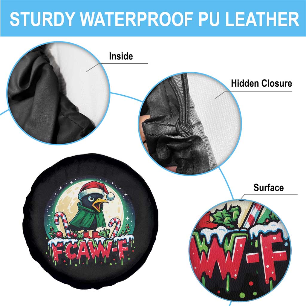 Funny F Caw F Raven Joke Spare Tire Cover Holiday Gift TS12 Print Your Wear