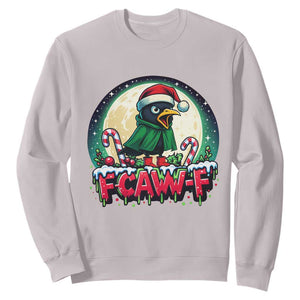 Funny F Caw F Raven Joke Sweatshirt Holiday Gift TS12 Ice Gray Print Your Wear