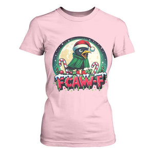 Funny F Caw F Raven Joke T Shirt For Women Holiday Gift TS12 Light Pink Print Your Wear