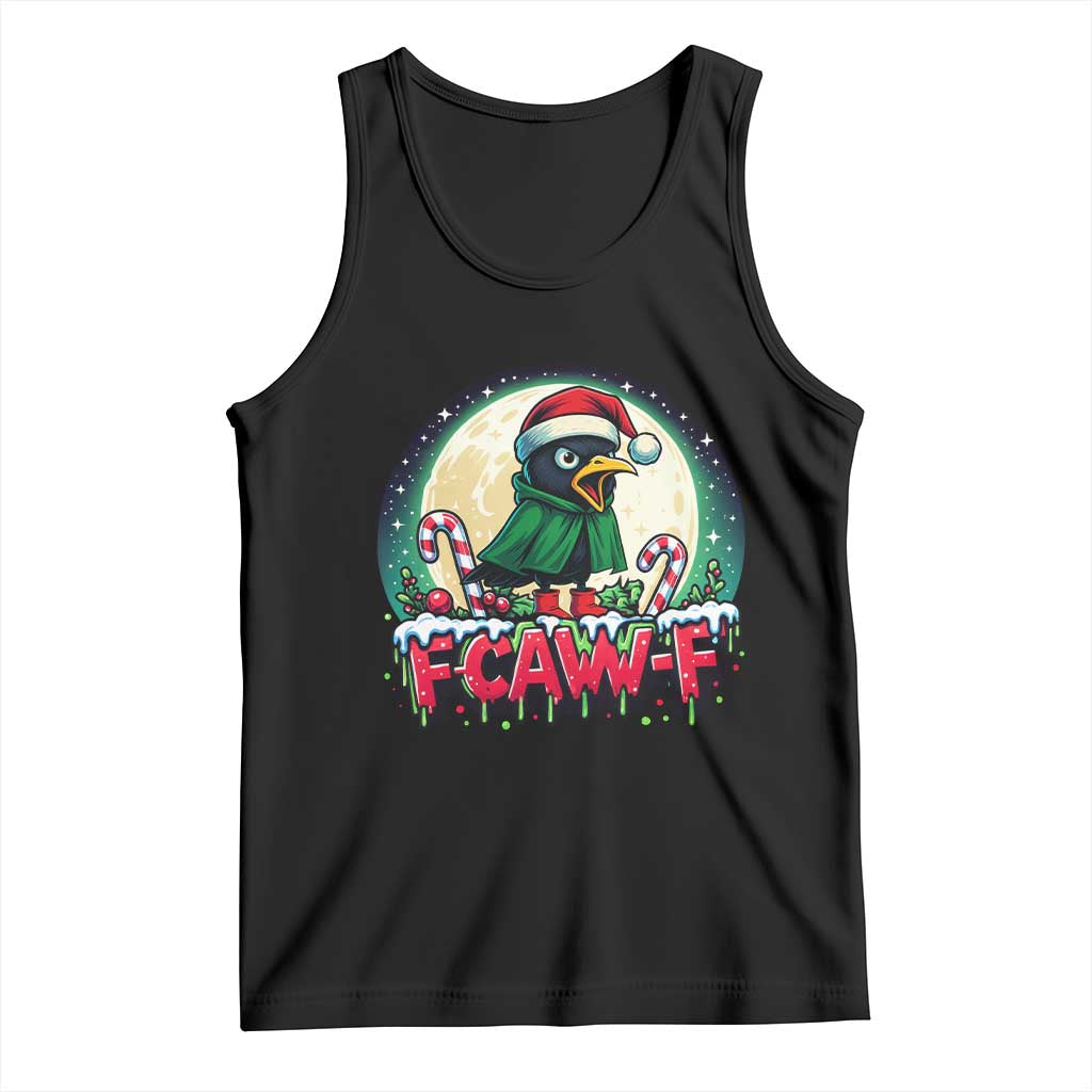 Funny F Caw F Raven Joke Tank Top Holiday Gift - Print Your Wear