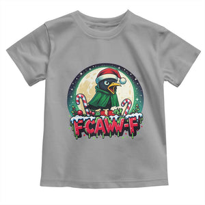 Funny F Caw F Raven Joke Toddler T Shirt Holiday Gift TS12 Sport Gray Print Your Wear
