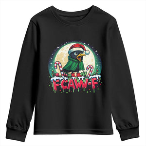 Funny F Caw F Raven Joke Youth Sweatshirt Holiday Gift TS12 Black Print Your Wear