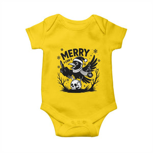 Merry F Caw F Christmas Raven Baby Onesie Funny Holiday Gift TS12 Daisy Print Your Wear