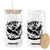 Merry F Caw F Christmas Raven Glass Can Funny Holiday Gift - Print Your Wear