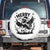 Merry F Caw F Christmas Raven Spare Tire Cover Funny Holiday Gift - Print Your Wear