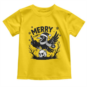Merry F Caw F Christmas Raven Toddler T Shirt Funny Holiday Gift TS12 Daisy Print Your Wear