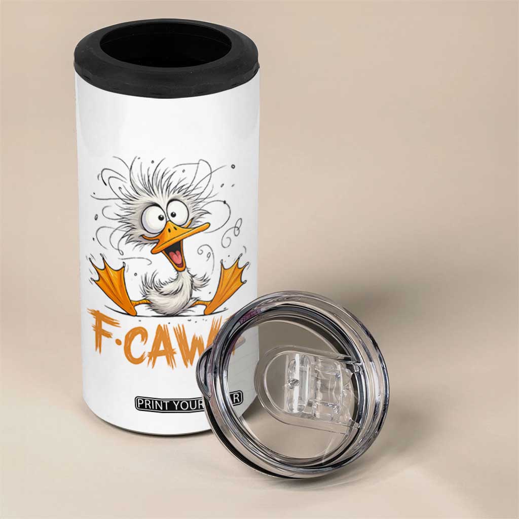 F Quack F Duck Lover 4 in 1 Can Cooler Tumbler Funny Farm Gift TS12 Print Your Wear