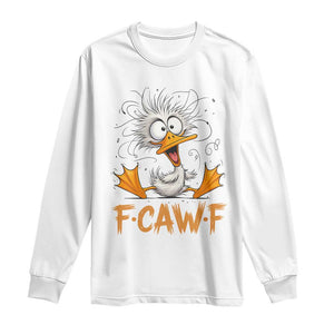 F Quack F Duck Lover Long Sleeve Shirt Funny Farm Gift TS12 White Print Your Wear