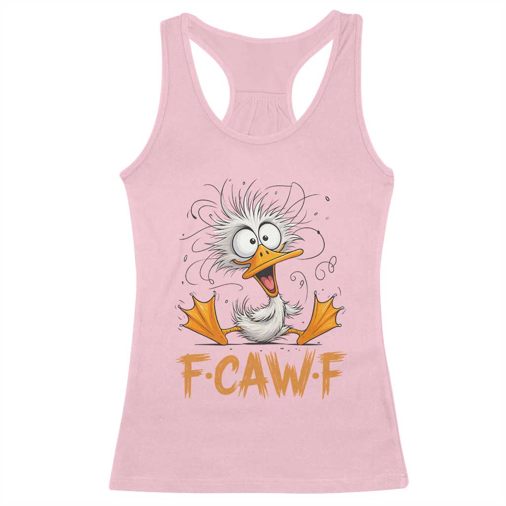 F Quack F Duck Lover Racerback Tank Top Funny Farm Gift TS12 Light Pink Print Your Wear