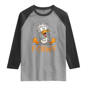 F Quack F Duck Lover Raglan Shirt Funny Farm Gift TS12 Sport Gray Black Print Your Wear