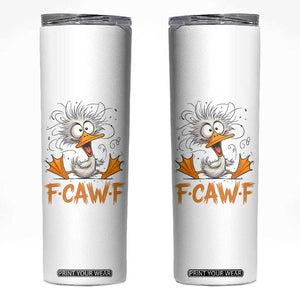 F Quack F Duck Lover Skinny Tumbler Funny Farm Gift TS12 White Print Your Wear