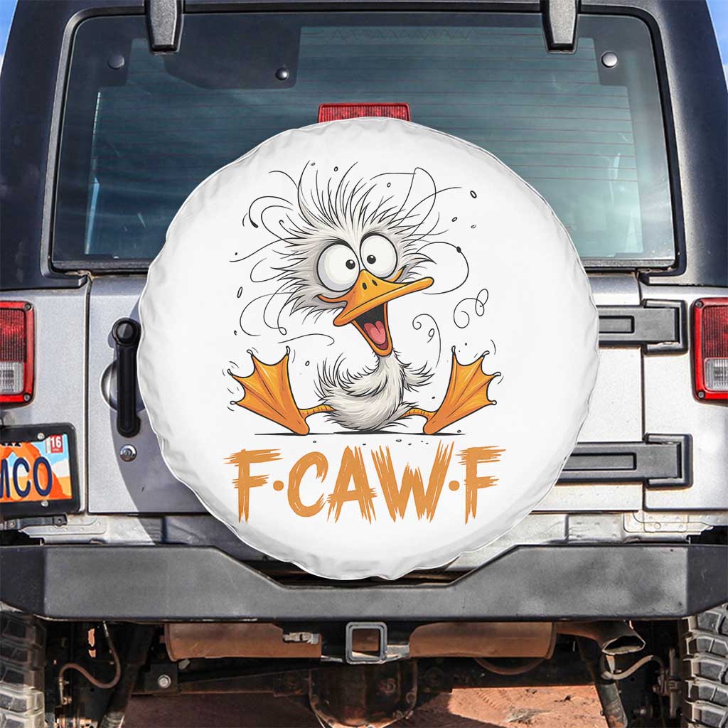 F Quack F Duck Lover Spare Tire Cover Funny Farm Gift TS12 No hole White Print Your Wear