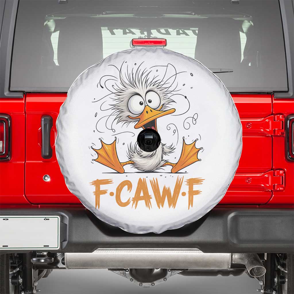 F Quack F Duck Lover Spare Tire Cover Funny Farm Gift TS12 White Print Your Wear