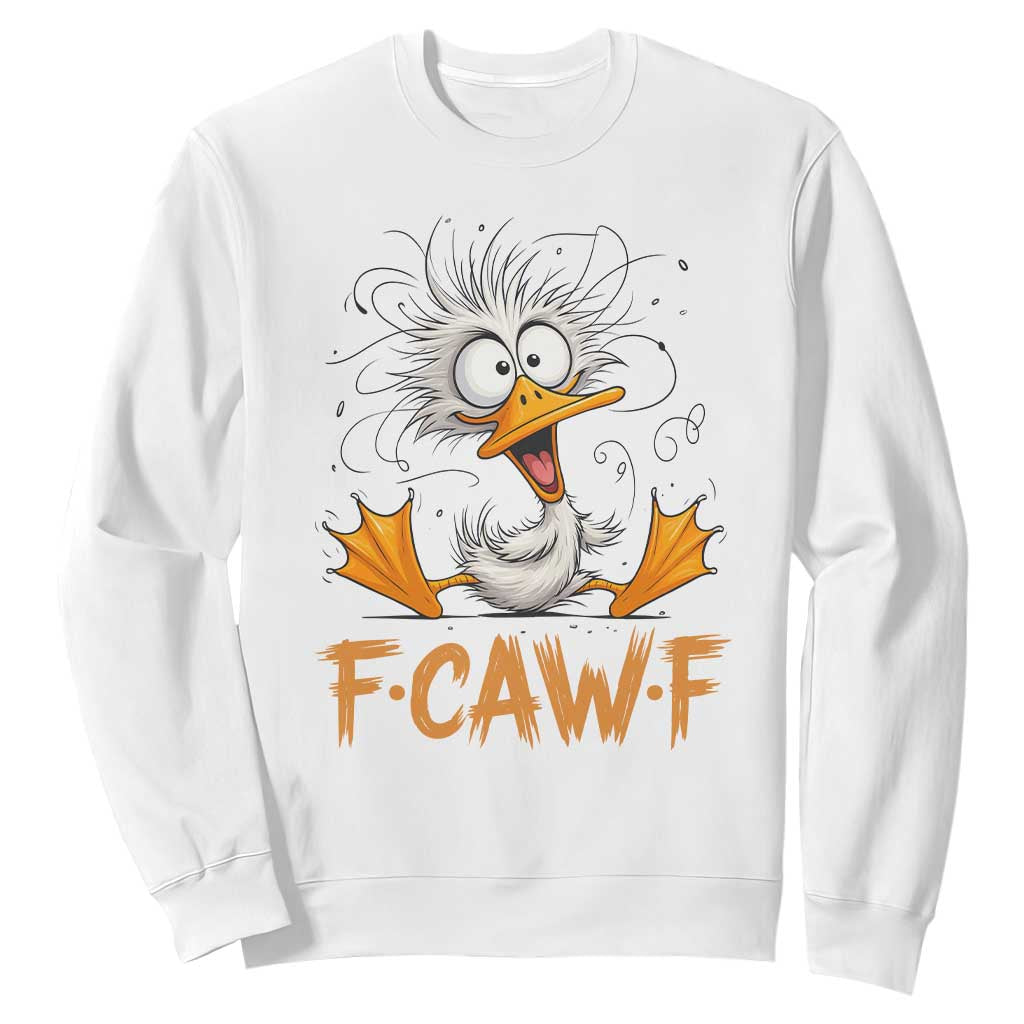 F Quack F Duck Lover Sweatshirt Funny Farm Gift TS12 White Print Your Wear