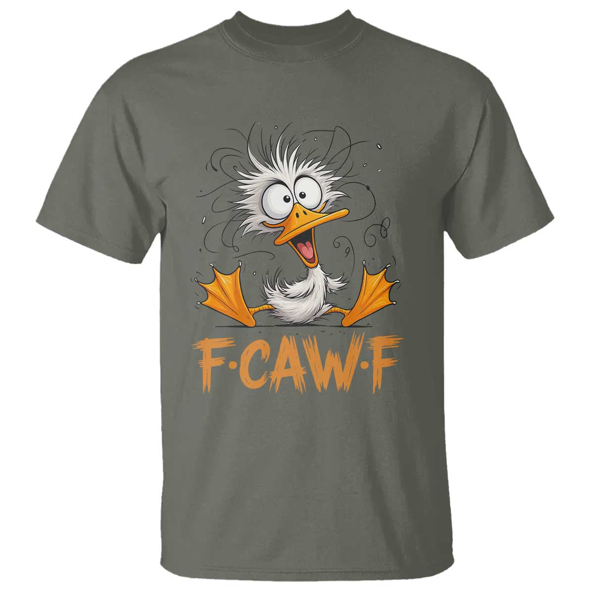 F Quack F Duck Lover T Shirt Funny Farm Gift TS12 Military Green Print Your Wear