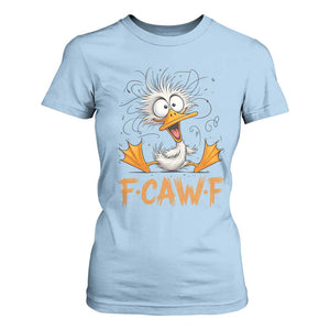 F Quack F Duck Lover T Shirt For Women Funny Farm Gift TS12 Light Blue Print Your Wear
