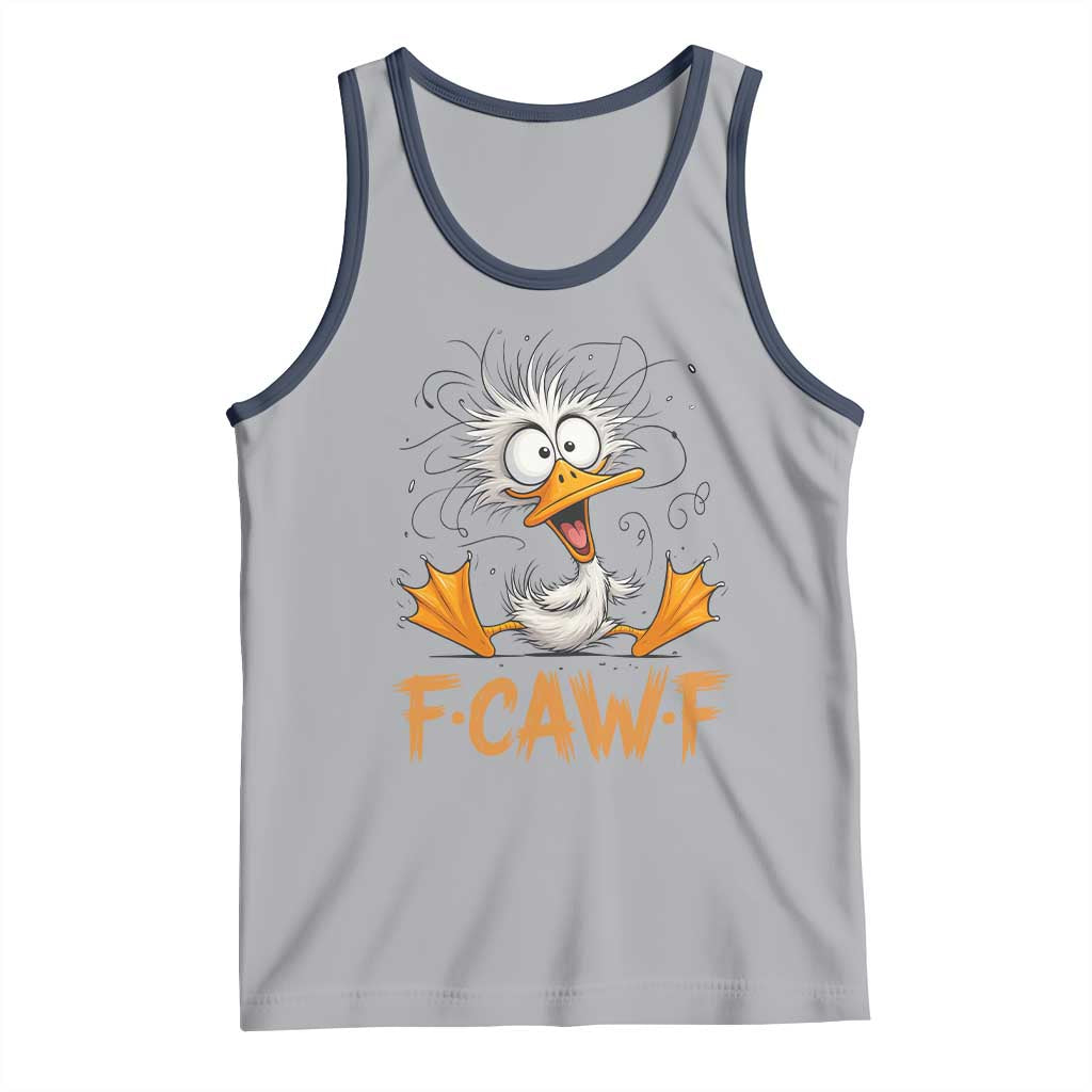 F Quack F Duck Lover Tank Top Funny Farm Gift TS12 Athletic Heather Navy Print Your Wear