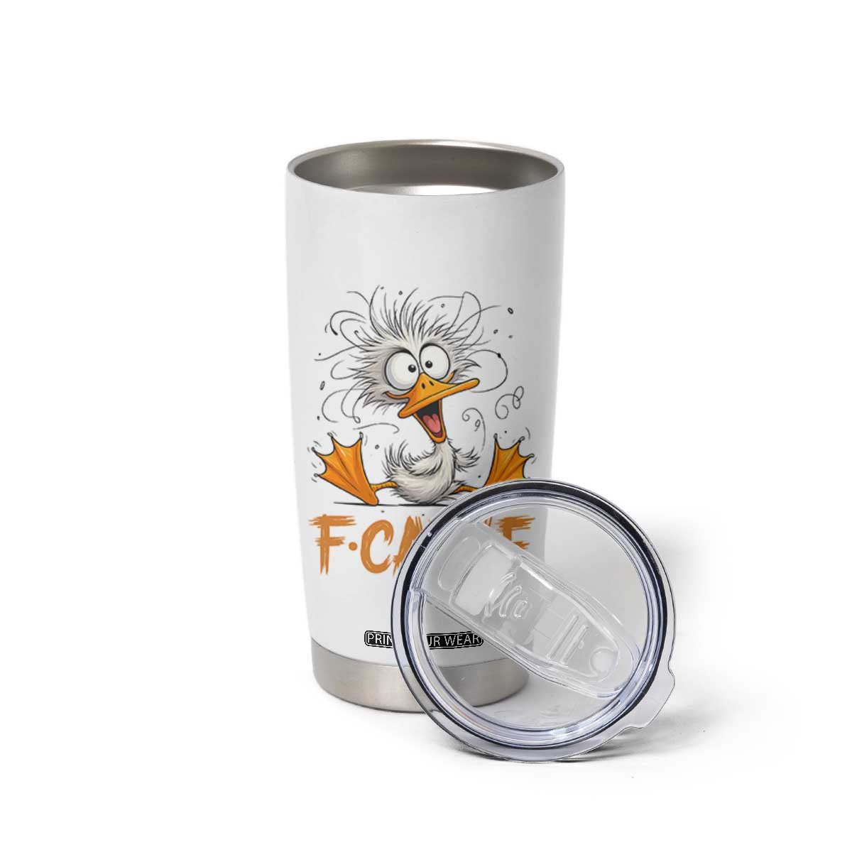 F Quack F Duck Lover Tumbler Cup Funny Farm Gift TS12 Print Your Wear