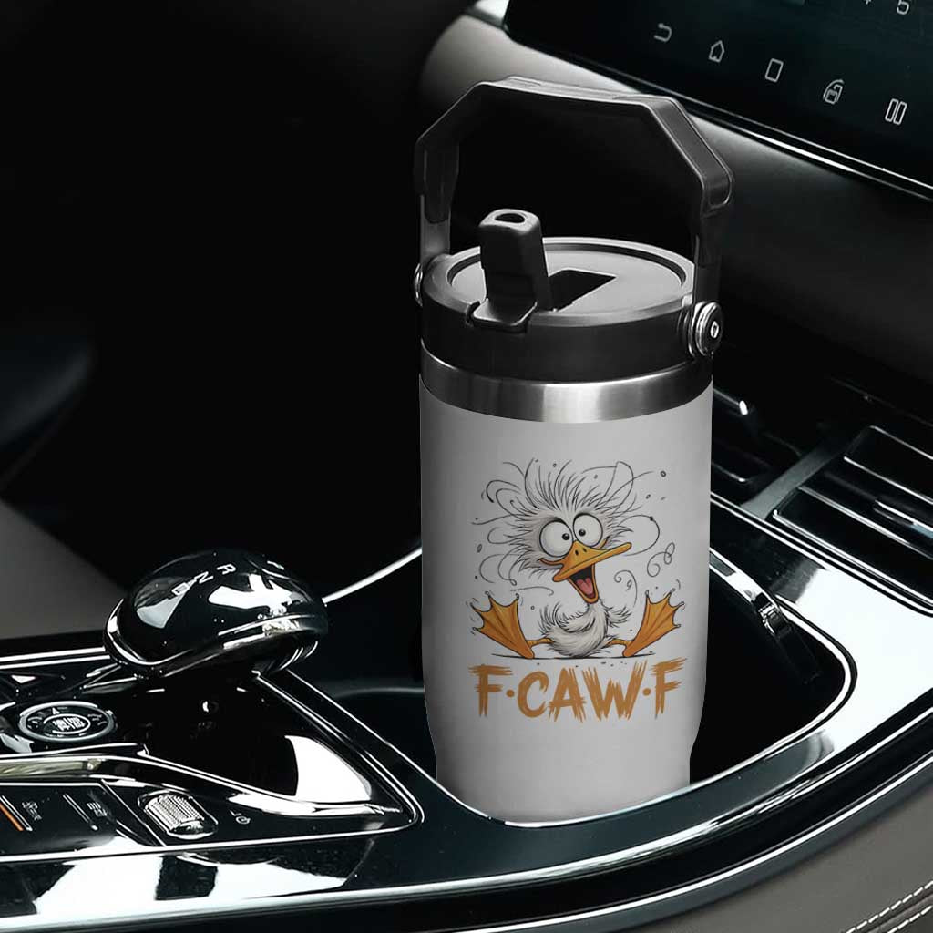 F Quack F Duck Lover Flip Straw Tumbler Funny Farm Gift TS12 Print Your Wear