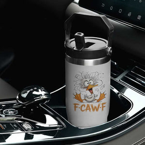 F Quack F Duck Lover Flip Straw Tumbler Funny Farm Gift TS12 Print Your Wear