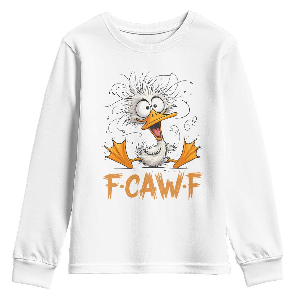 F Quack F Duck Lover Youth Sweatshirt Funny Farm Gift TS12 White Print Your Wear