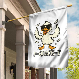 Funny F Quack F Silly Duck Sarcastic Joke Gift Garden Flag TS12 Print Your Wear