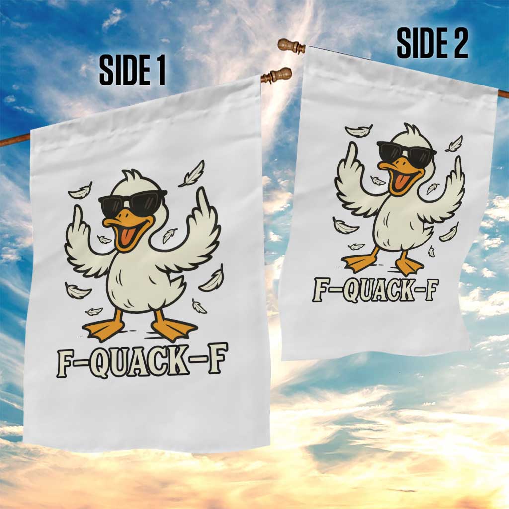 Funny F Quack F Silly Duck Sarcastic Joke Gift Garden Flag TS12 Print Your Wear