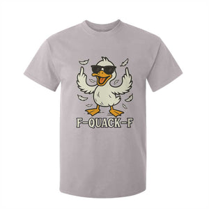 Funny F Quack F Silly Duck Sarcastic Joke Gift T Shirt For Kid TS12 Ice Gray Print Your Wear