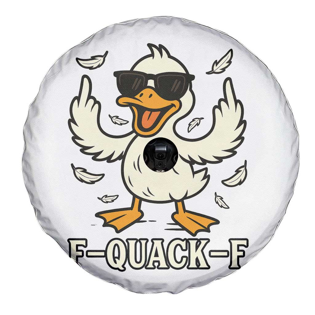 Funny F Quack F Silly Duck Sarcastic Joke Gift Spare Tire Cover TS12 Print Your Wear