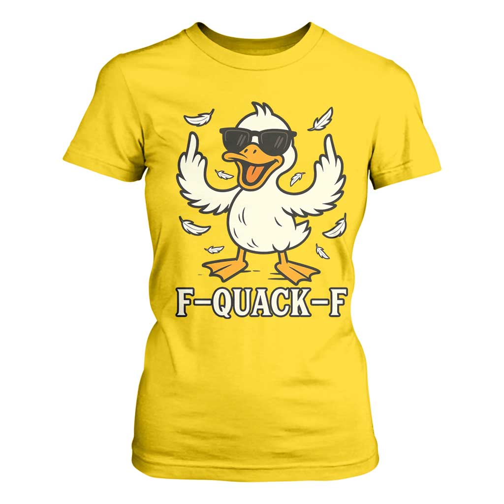 Funny F Quack F Silly Duck Sarcastic Joke Gift T Shirt For Women TS12 Daisy Print Your Wear