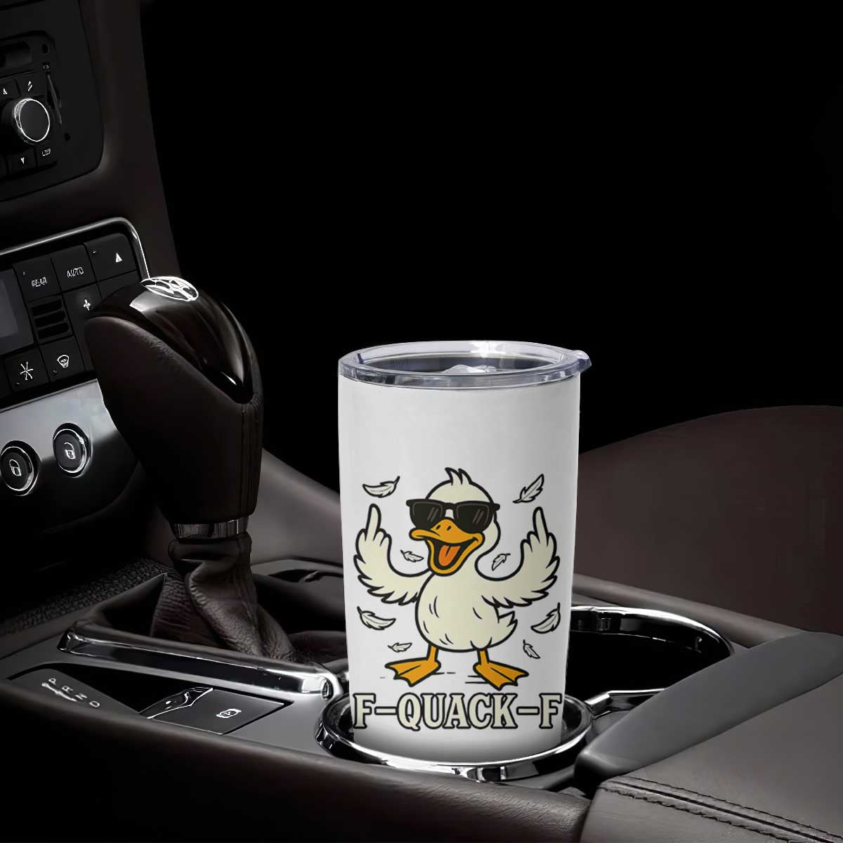 Funny F Quack F Silly Duck Sarcastic Joke Gift Tumbler Cup TS12 Print Your Wear