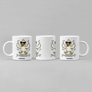Funny F Quack F Silly Duck Sarcastic Joke Gift Coffee Mug TS12 Print Your Wear
