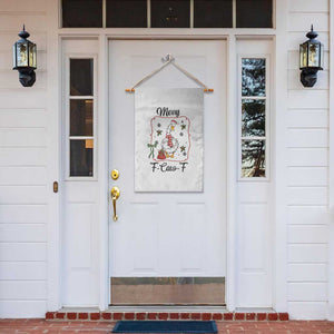 Merry F Caw F Duck Sarcastic Joke Gift Garden Flag Funny Christmas Gift - Print Your Wear