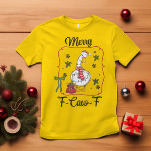 Merry F Caw F Duck Sarcastic Joke Gift T Shirt Funny Christmas Gift TS12 Daisy Print Your Wear