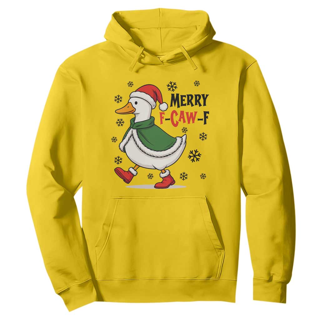 Merry F Caw F Duck Lover Hoodie Funny Christmas Gift TS12 Daisy Print Your Wear