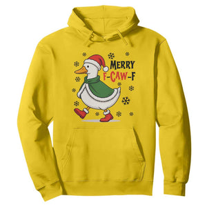 Merry F Caw F Duck Lover Hoodie Funny Christmas Gift - Print Your Wear