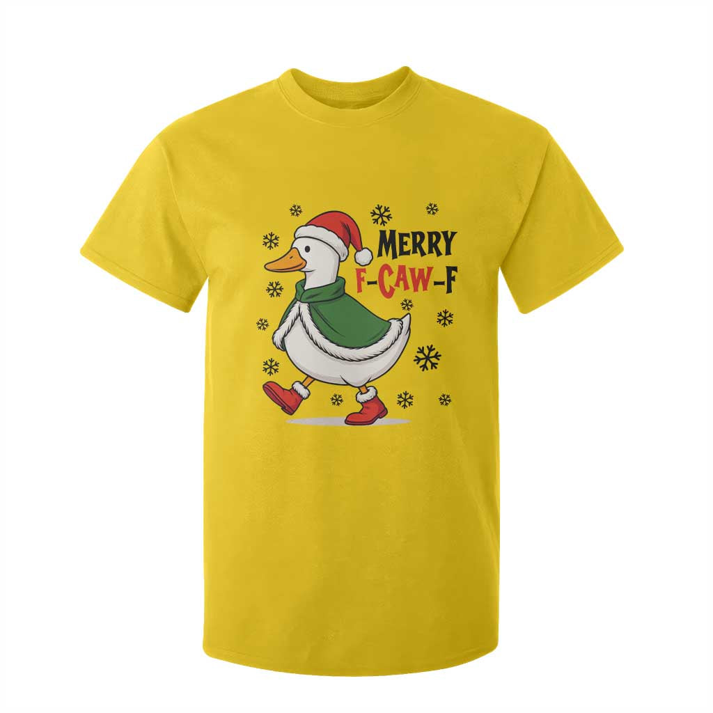 Merry F Caw F Duck Lover T Shirt For Kid Funny Christmas Gift TS12 Daisy Print Your Wear