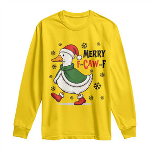 Merry F Caw F Duck Lover Long Sleeve Shirt Funny Christmas Gift TS12 Daisy Print Your Wear
