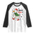 Merry F Caw F Duck Lover Raglan Shirt Funny Christmas Gift - Print Your Wear