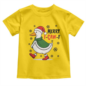 Merry F Caw F Duck Lover Toddler T Shirt Funny Christmas Gift TS12 Daisy Print Your Wear