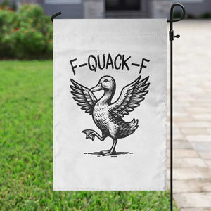Funny F Quack F Duck Lover Sarcastic Joke Gift Garden Flag TS12 Print Your Wear