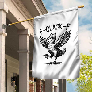 Funny F Quack F Duck Lover Sarcastic Joke Gift Garden Flag TS12 Print Your Wear