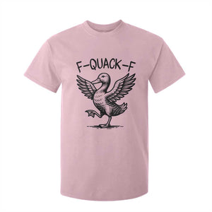 Funny F Quack F Duck Lover Sarcastic Joke Gift T Shirt For Kid TS12 Light Pink Print Your Wear