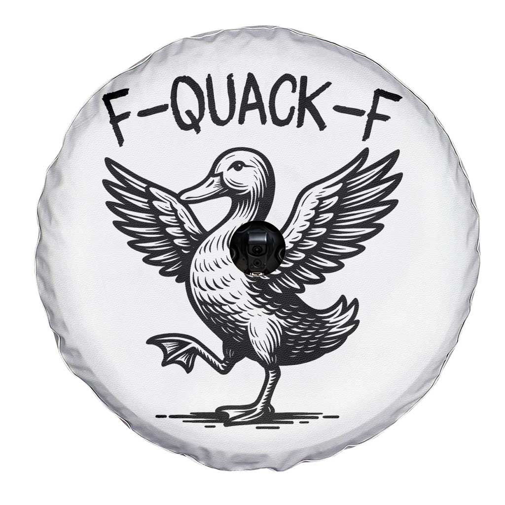 Funny F Quack F Duck Lover Sarcastic Joke Gift Spare Tire Cover TS12 Print Your Wear