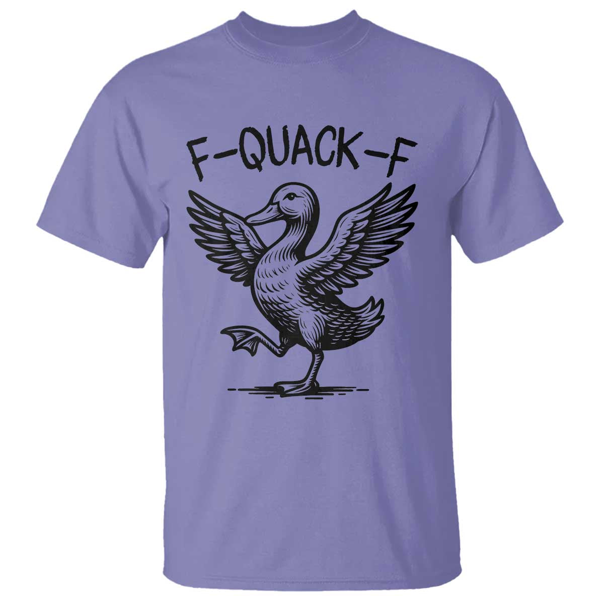 Funny F Quack F Duck Lover Sarcastic Joke Gift T Shirt TS12 Violet Print Your Wear
