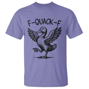 Funny F Quack F Duck Lover Sarcastic Joke Gift T Shirt TS12 Violet Print Your Wear