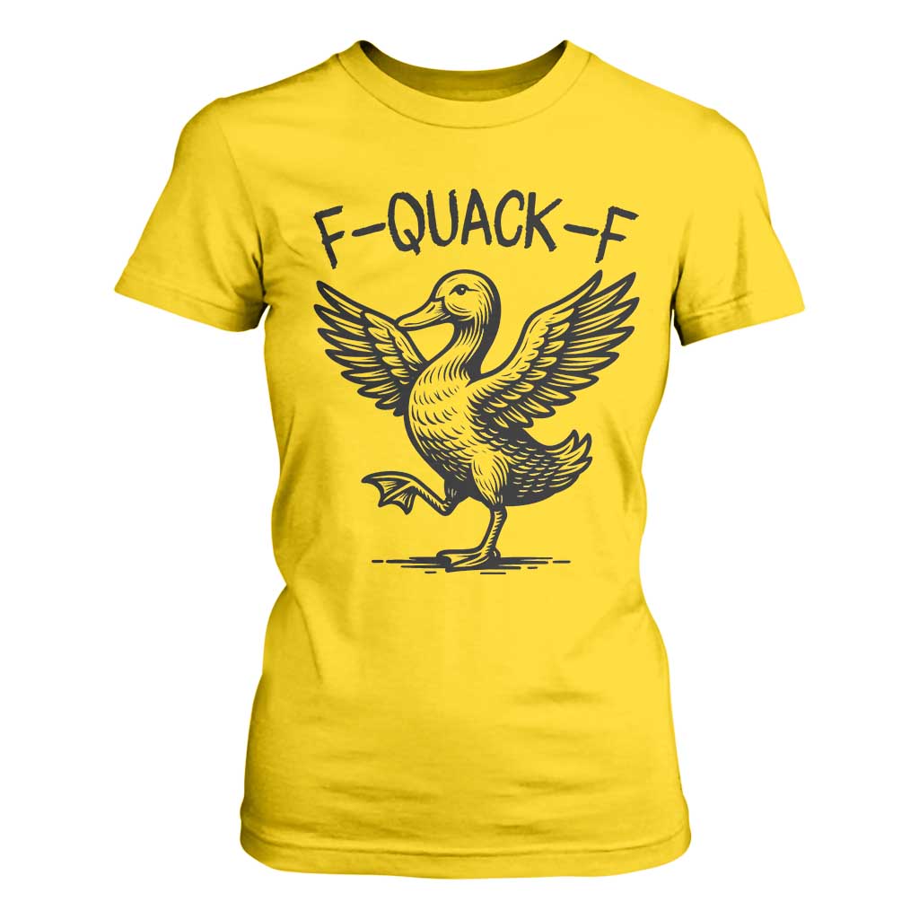 Funny F Quack F Duck Lover Sarcastic Joke Gift T Shirt For Women TS12 Daisy Print Your Wear