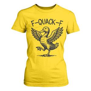 Funny F Quack F Duck Lover Sarcastic Joke Gift T Shirt For Women TS12 Daisy Print Your Wear