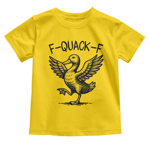 Funny F Quack F Duck Lover Sarcastic Joke Gift Toddler T Shirt TS12 Daisy Print Your Wear